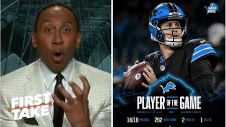 FIRST TAKE | Lions have the best Offense in NFL? - Stephen A. breaks Jared Goff historic performance