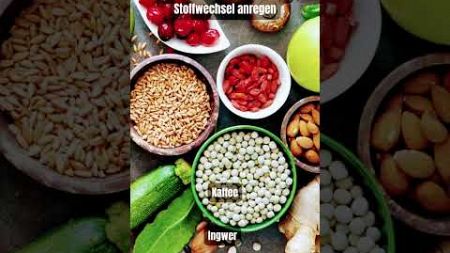 Top 5 Lebensmittel, die den Stoffwechsel anregen#healthyfood #daily #gesundheit #essen