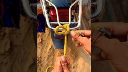 Genius idea, very useful knot! #knots #camping #lifehacks #shorts #survival #video #short