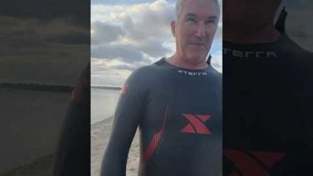 You don’t approve of wet suits 😆 funny #swimmer in #october #rhodeisland 66 F