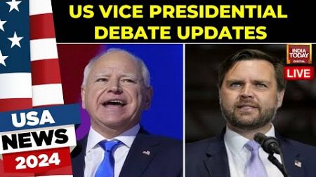 JD Vance Vs Tim Walz | Live US Vice Presidential Debate | Democrats Vs Republicans| US Election 2024