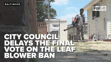 Delay in leaf blower ban decision ignites debate on safety vs. environment in Baltimore