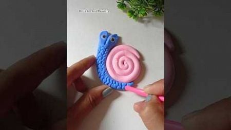 easy kids craft 🐌#shorts #trending #viral #clayart #youtubeshorts #comedy #funny #craft