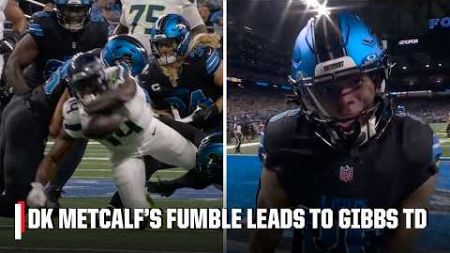 DK METCALF FUMBLE 😳 Lions 49-yard fumble return sets up Jahmyr Gibbs TD 👏 | NFL on ESPN