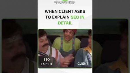 When a Client Asks to Explain SEO in Detail | SEO Expert vs Client Meme 😂 | Digital universe network