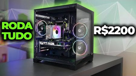 PC GAMER BARATO (R$2200) PARA RODAR TUDO, COM TESTES EM JOGOS!