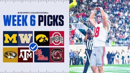 Picks for EVERY Top 25 game in College Football | Full Week 6 Predictions