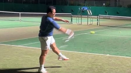 【Tennis】#158：3週間ぶりのテニスでフェデラーを目指して...体力無さすぎて笑うw