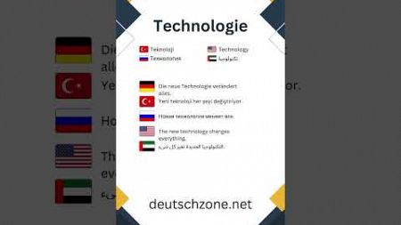 Lerne täglich neue deutsche Alltagswörter | Deutsch für alle Niveaus | Technologie