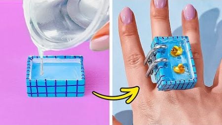 DIY ADORABLE JEWELRY 😍 EPOXY RESIN CRAFTS