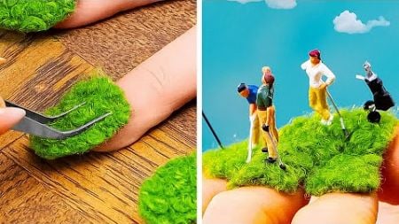 Creating Tiny Worlds on Skin Canvas! Miniature Photo Art with Everyday Objects