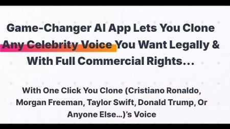 VoizHub AI Overview (live case studies inside) : Celebrity Voice Cloning Made Easy Legally