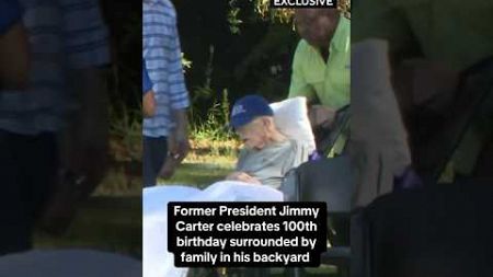 Former President Jimmy Carter celebrates 100th birthday #shorts