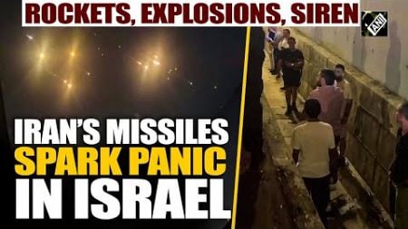 Israelis in Panic mode as Wave of Rockets from Iran fill the sky over Jerusalem | Israel-Iran war