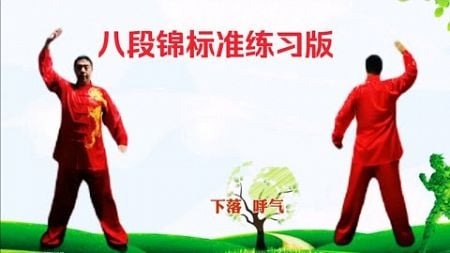 国家体育总局推广版本《八段锦》标准练习对练版 正背面展示