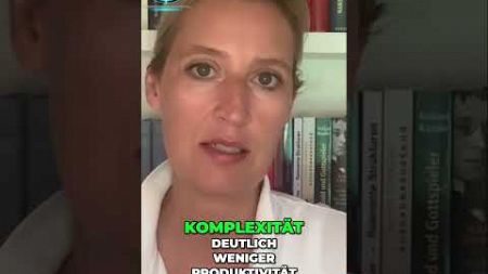 Alice Weidel: Die große Transformation - Weniger Komplexität, geringere Produktivität