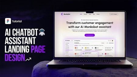 AI Chatbot Landing Page Design | Figma Tutorial