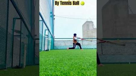 How to hit six in tennis ball cricket 🏏🎾 #shorts #cricket #youtubeshorts #cricketshorts