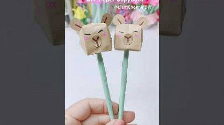 Cách gấp Capybara cute bằng giấy/ DIY paper craft/ Liam Channel