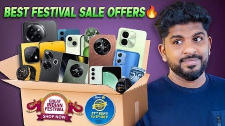 Top 20+ Best Smartphones &amp; TWS Deals on Amazon,Flipkart Festival Sale in Tamil