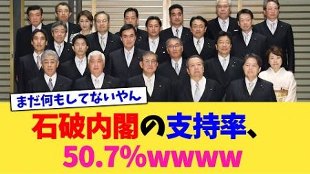 石破内閣の支持率、『50.7％』ww【2ch政治まとめ】【2chスレ】【5chスレ】