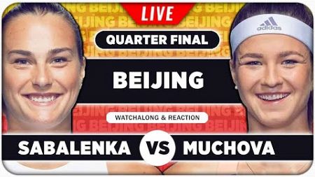 SABALENKA vs MUCHOVA • WTA Beijing 2024 QF • LIVE Tennis Watchalong Stream