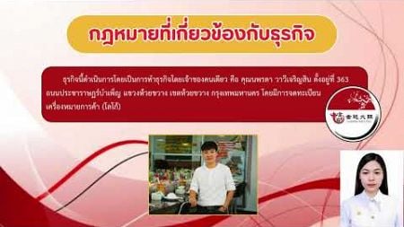 กรณีศึกษา แผนธุรกิจร้านอาหารและเครื่องดื่ม