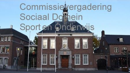 Commissie vergdering Sociaal Domein, Sport en Onderwijs 3 oktober 2024