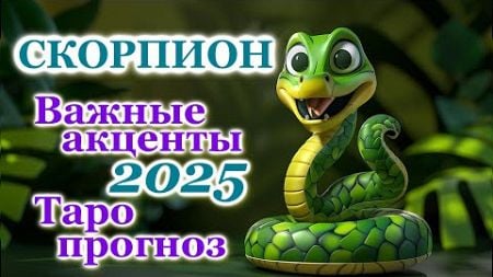 СКОРПИОН - ТОЧНЫЙ ТАРО ПРОГНОЗ, ГОРОСКОП на 2025 год - ГОДОВОЙ ПРОГНОЗ - ВАЖНЫЕ АКЦЕНТЫ