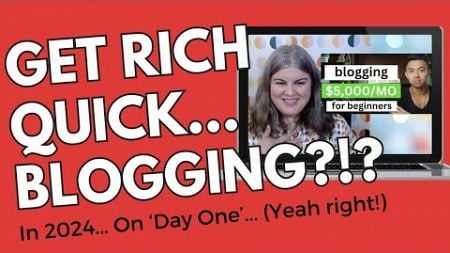 Nicole Reacts: This guy thinks we can make $5000/month blogging with no experience... in 2024