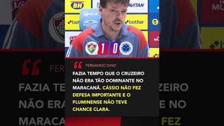 Fernando Diniz analisou a derrota do Cruzeiro para o Fluminense no Maracanã