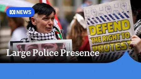 Pro-Palestinian protests to be met with &#39;overwhelming&#39; police presence | ABC News