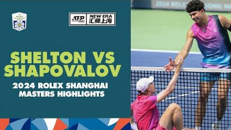 Denis Shapovalov vs Ben Shelton Highlights | Rolex Shanghai Masters 2024