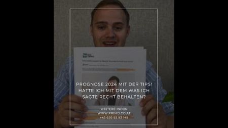 Prognose Immobilienmarkt 2024 - hatte ich mit dem was ich sagte Recht behalten?