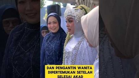 momen haru ketika pengantin dipertemukan menangis haru ‼️‼️#nikah #nangis #pengantinviral #manten