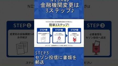 【セゾン投信】NISAの金融機関変更【他社⇒セゾン投信】