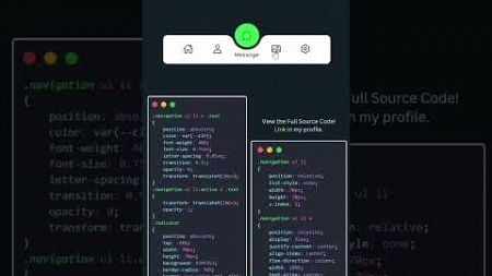 Magic Navigation Menu #css #webdesign