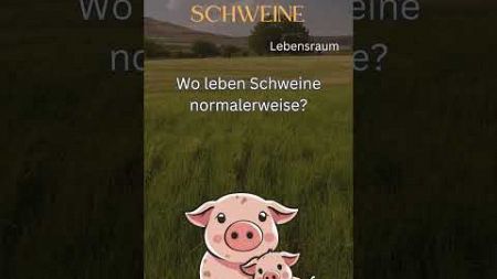 Schwein Fakt 4 - Wo leben Schweine normalerweise?