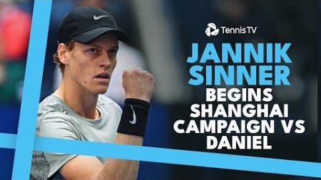 Jannik Sinner Begins Shanghai Campaign vs Taro Daniel 💥 | Shanghai 2024