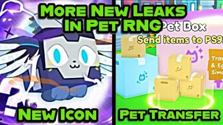 😱 PET TRANSFER, PET RNG GAME ICON, AND MORE - NEW LEAKS IN PET SIMULATOR 99 RNG