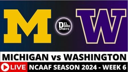 MICHIGAN VS WASHINGTON LIVE 🏈 NCAAF COLLEGE FOOTBALL GAME SCORE - WEEK 6 - OCT 5, 2024