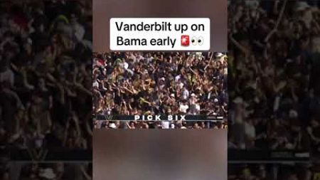 Vanderbilt with a hot start against Alabama 👀🔥