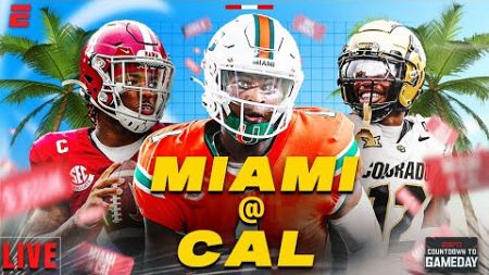 🚨 Week 6 LIVE: Cam Ward, #8 Miami battle Cal + Travis Hunter’s Heisman Run | Countdown to GameDay 🏈