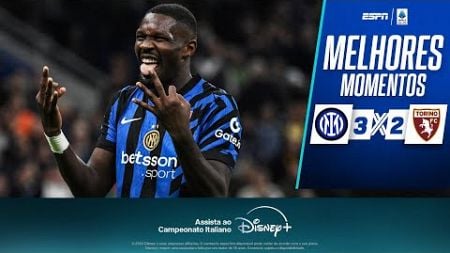 Thuram marca hat-trick e Inter de Milão vence Torino pela Serie A | Melhores Momentos