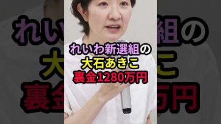 れいわ新選組「大石あきこ裏金1280万円！」 #政治 #れいわ新選組 #大石あきこ #総選挙