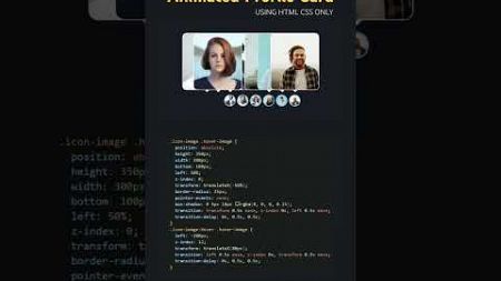 Animated Profile Card Sliding #shorts #shortsfeed #webdesign #webdevelopment #cardanimation #coding