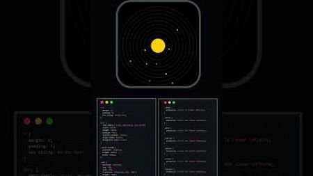 Solar system Animation 👾👨‍💻 #webdesign #coding #music #htmlcss #shorts