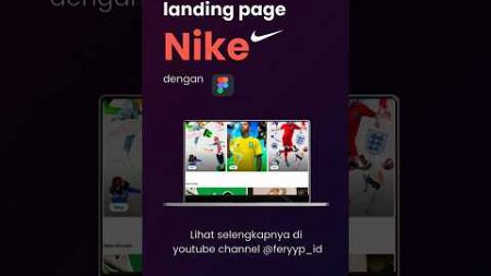 Desain ulang landing page Nike pakai Figma. #figma #uiuxdesign #webdesign #nike