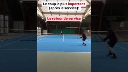 Retour de service: coup le plus important (après le service) #tennis #tennisstrategy #tennistactics