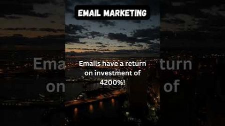 The Power of Email Marketing: 4200% ROI!